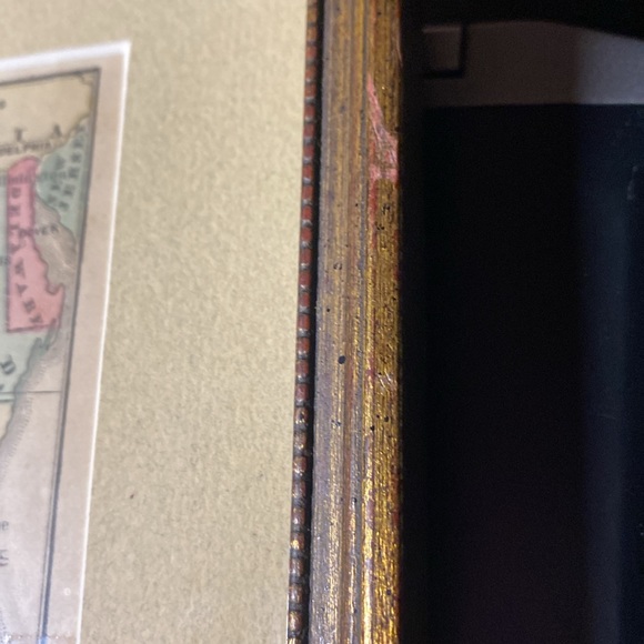 Historic Framed Map of a Part of the Southern States, In Color, 9.5” x 11” - Picture 7 of 12